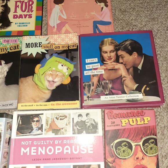 LOT OF BOOKS-HUMOR MAGNETS POSTCARDS PICTURE QUOTES FUNNY-GREAT 4 MIXED MEDIA! - Picture 2 of 3